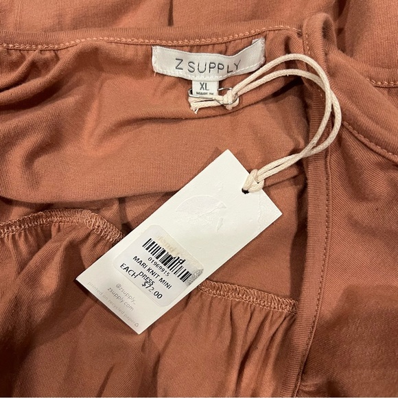 Z Supply | Terracotta Tiered Babydoll Tank Top Dress size XL NWT - Picture 7 of 12